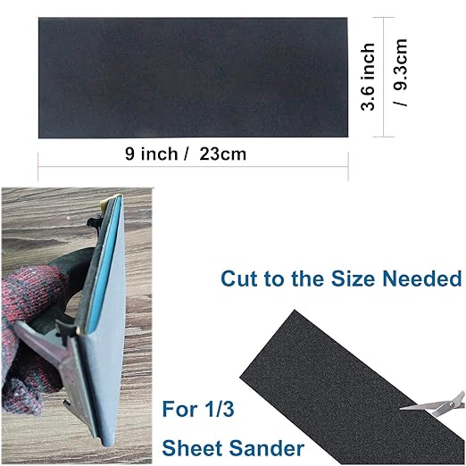 24PCS Sandpaper Variety Pack, Sand Paper Assortment 8 Grits, Premium Wet Dry Sandpaper for Small Projects, Wood Furniture Finishing, Metal Sanding, Automotive Polishing