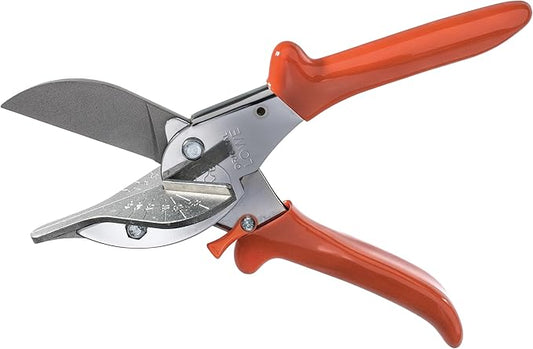 Original L횜WE Sharp Miter Shears 3.104 | With 45 Degree Stops for Precision Cutting | Professional Grade Angle Cutter Tool for Plastic, Rubber, Wood, PVC, Leather, Metal | Made in Germany