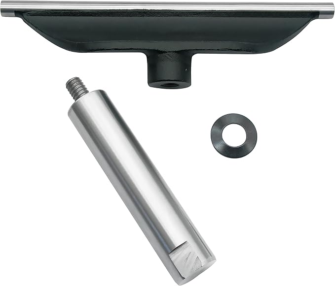 8" Tool Rest with 1" Diameter 4" Total Length Post, Woodlathe Heavy Duty Round Bar Straight Tool Rest.