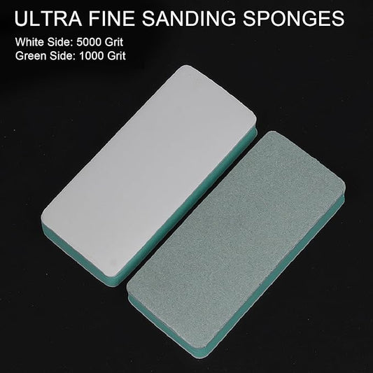 10 Pack Sanding Sponge, 1000 5000 Grit Ultra Fine Sanding Block, Washable and Reusable, Fine Grit to Smooth, Ideal for Drywall Sanding and Smoothing of Joint Compounds