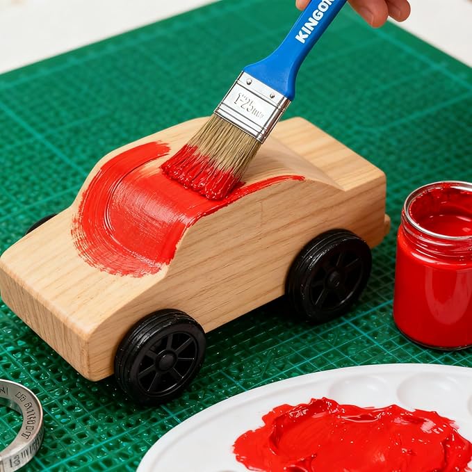 Versatile Paint Brush Set, 40 Pack, 1 Inch Paint Brushes, Small Paint Brushes for Walls, Furniture, Crafts - Detailed Painting & Larger Surface Coverage
