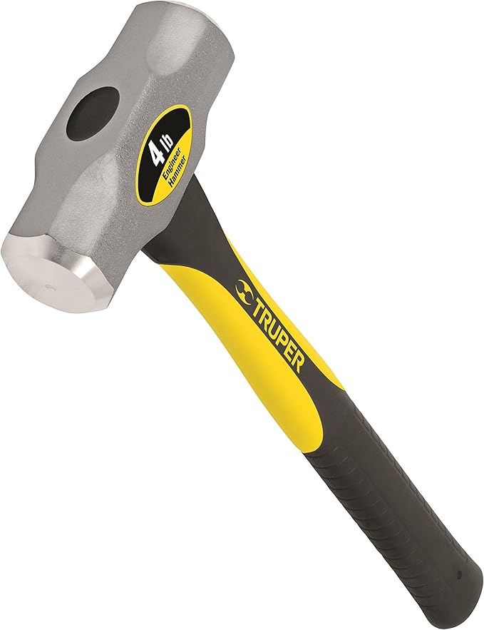 Truper 30927 4 Pound Engineer Hammer with 15-Inch Fiberglass Handle