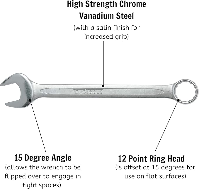 Teng Tools 1-5/16 Inch SAE Open and Box End Combination Wrench - 600142-C