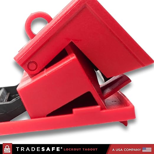 TRADESAFE Circuit Breaker Lockout Device, 3 Pack, 480/600 Volt, Clamp-on Breaker Lock Out Device, OSHA Compliant, Premium Grade, Large