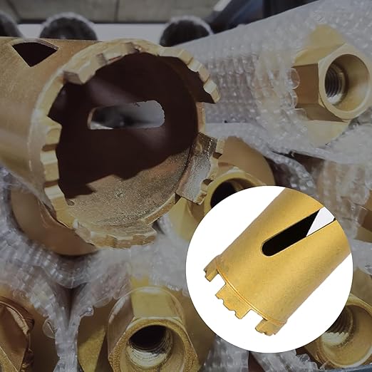 2.5" Dry Core Drill Bits for Cured Concrete with Rebar Brick Blonck Masonry etc 13in/330mm Drilling Depth竊?0mm Diamond Segment Height竊? Adapters