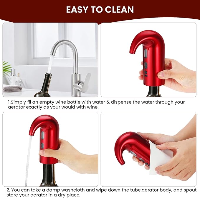 3-in-1 Electric Wine Aerator, Decanter & Dispenser Set ??USB Rechargeable Automatic Wine Pourer, Ideal Gift for Wine Lovers