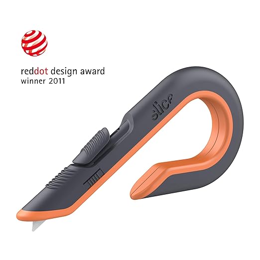 Slice - 10400 Box Cutter, 3 Position Manual Button with Ceramic Blade, Locking blade