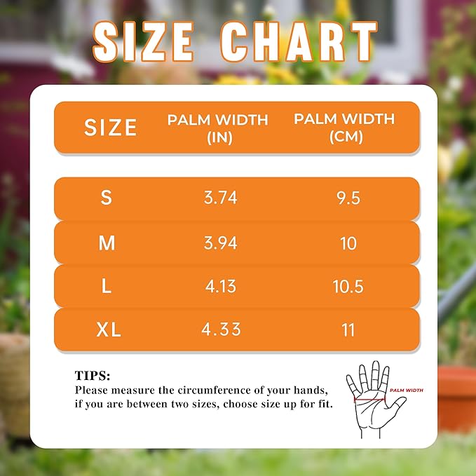 HANDLANDY Leather Gardening Gloves for Women, Scratch Resistant Breathable Ladies Rose Pruning Garden Gauntlet Yard Gloves, Gift for Gardeners (Khaki, M)