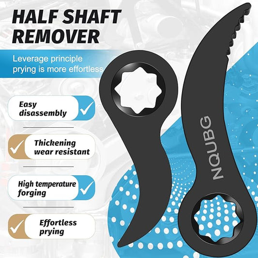 Pry bar wrench adapter竊똇alf Shaft Removal Car Repairing Tools 竊똇alf Shaft Removal Tool 竊똇igh quality Crowbar Adapter竊?025 Upgraded version1/2"pry bar wrench adaptor head竊똓atchet pry bar attachment (2)