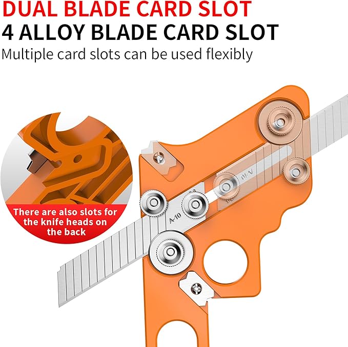 IZIO Edge Banding Trimmer, Veneer Edge Cutter Tool with 10Pcs Blade and 4Pcs Circular Edge scraper, Woodworking Hand Trimming Tool for Wood Edge Banding.veneer edge trimmer,edge banding trimmer tool