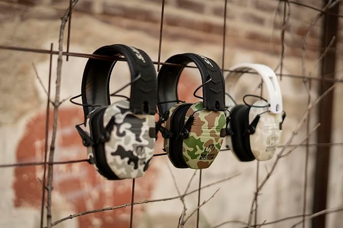 Walker's Razor Slim Ultra Low Profile Compact Design Adjustable Range Shooting Hunting Hearing Protection Electronic Earmuffs