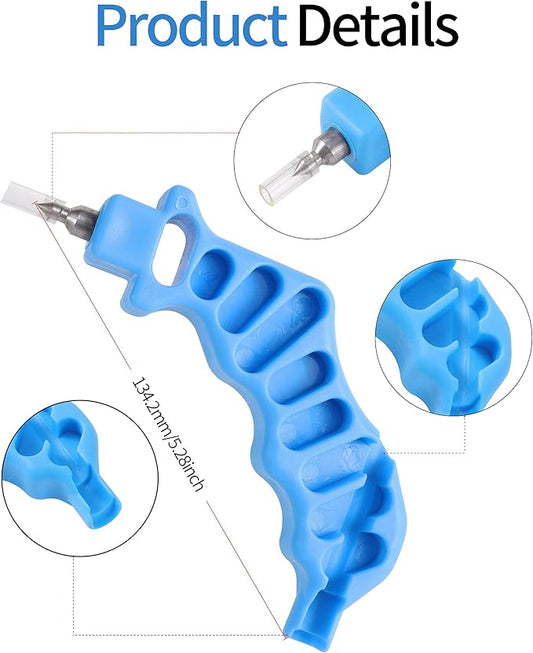 2-in-One Drip Irrigation Tubing Hole Punch Fitting Insertion Tools Drip Tube Hole Punch for Easier 1/4" Inch Fitting & Emitter Insertion (Punch & Fitting Insertion Tool)