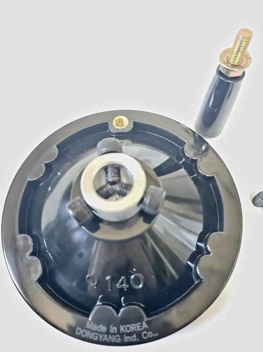 5.5" Ultimate Handwheel For or Less 3/4" Shaft 1 Set Used as Replacement Parts for Milling, Lathe, Drill press, Tailstock, Liquid Filling Machine, etc. Easy installation, Made in Korea.