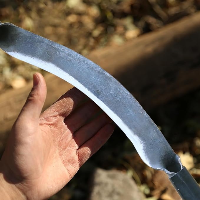 Upgrade Tree Draw Knife Draw Shave Knife 10"- Debarking Tool-Full-Tang Wood Scraper for Woodworking Tool Bark Peeling Wood Shaver Tool