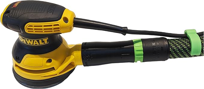 Vacuum Adapter for Dewalt Sanders to Festool hose - Superior Dust Collection - Galactic Gadgets (Festool 27mm - Black)