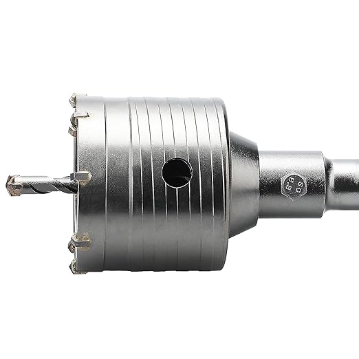 2-3/4 inch / 70mm Concrete Hole Saw with SDS Plus Shank Connecting Rod, 6.3mm Tungsten Carbide Tip for Concrete Cement Brick Wall