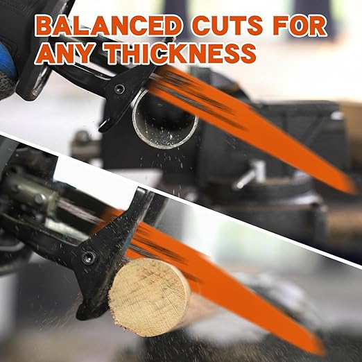 GoYonder Demolition Reciprocating Saw Blades 8+10TPI Bi-Metal, Durable Blades for Wood/Metal, Perfect for Demolition, Renovation, Medium Metals (5-Pack)