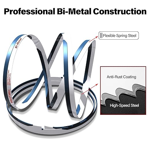 HAUTMEC 10" Hacksaw Blades 24 TPI – 10 Pack Bi-Metal Replacement Blades with High-Speed Steel Teeth and Spring Steel Body, Professional Grade, Fits Most Hacksaw Frames
