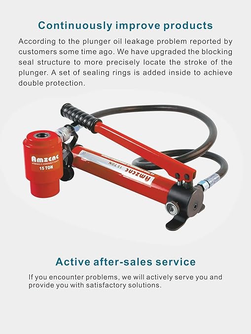 AMZCNC Hydraulic Knockout Hole Punch Set 1/2 to 4 inch Electrical Conduit Hole Cutter Set KO Tool Kit Metal Sheet Puncher (15T(1/2"~4"))