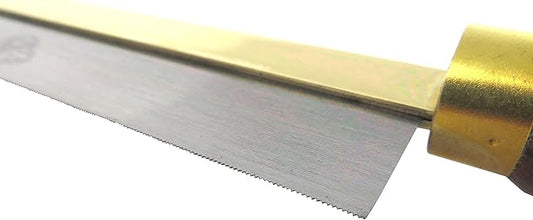 Thomas Flinn Pax Taytools 6 Inch Razor Saw, Solid Brass Rolled Back, 40 TPI, 3/4 Inch Wide Saw Plate, Walnut Handle