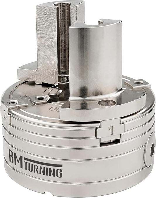 BMT-J6034 Pen Blank Jaws for Woodturning Lathe Chucks, V-grooves of the two jaws hold blanks securely, Compatible with Super NOVA 2, G3.
