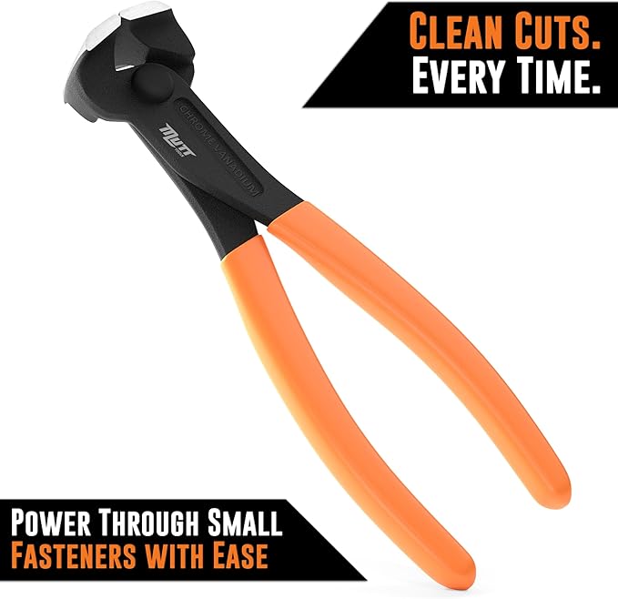Mutt Tools 8 Inch End Cutting Pliers Heavy Duty ??CRV End Nippers Tool ??Nail Puller Pliers, Nail Puller Tool
