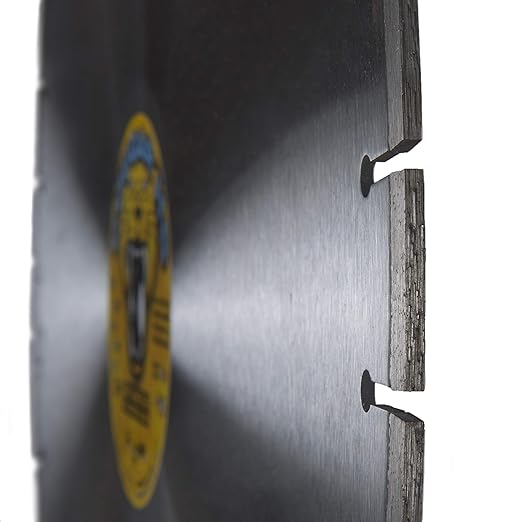 Cougar HS 24 Inch Diamond Concrete Saw Blade, Premium General Purpose Segmented Blade, Dry/Wet Cutting Concrete, Masonry, Brick, & Block 1" Arbor