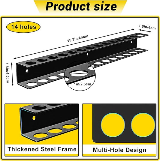 Screwdriver Plier Organizer Wall Mount,Screwdriver Rack,Metal Plier Holder Utility Tool Holder Organizers and Storage Rack for Garage Workshop Workbench Tool Chest Cart,1 PCS