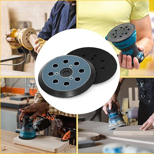 D26451 Palm Sander Pad Replacement, 5 Inch Sander Backing Pad Compatible with DeWalt D26453 Random Orbital Sander