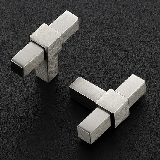 1 Pack Brushed Nickel Cabinet Handles - 2" Overall Length Cabinet Pulls Drawer Pulls Cabinet Hardware Kitchen Handles for Cabinets