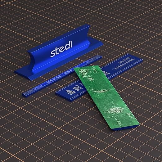 stedi Metal Sanding Sticks 4PCS, Hobby Model Tools for Gundam, Scale Military Model, 3D Resin Parts, Wood, Perfect for Sanding Small Areas, Blue