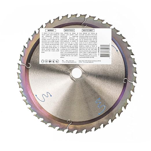 2-Pack 7-1/4" 40-Tooth 5/8" Arbor Circular Saw Blade, Framing/Universal Wood Cutting Saw Blade, Special Anti-Thermal Adhesion Coating on Cutting Edge-TA, 7-1/4" 40T 5/8"