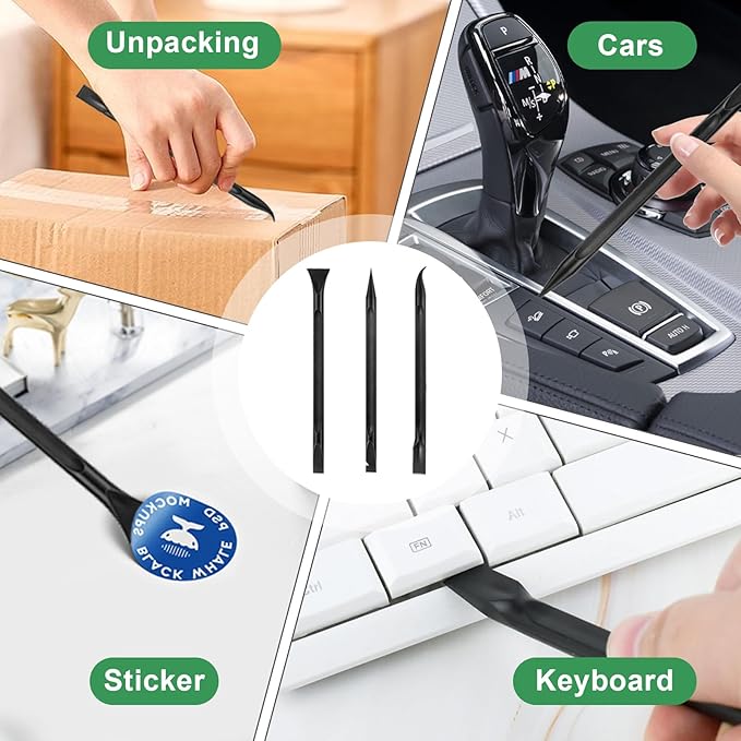 15 Pack Putty Knife, 2Putty Knife Set, 2Spreader, 2Spackle Tool, 2Plastic Putty Knife Scraper, 2Scraper Tool, 2Putty Scraper, 3 Detail Scraper Tool, Flexible Plastic Paint Scraper Tool for Spackling