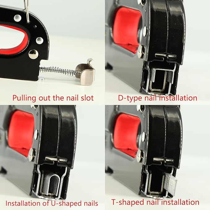 Heavy Duty Staple Gun for Wood & Fabric - 2100 Staples, Remover, Upholstery & Home Repair