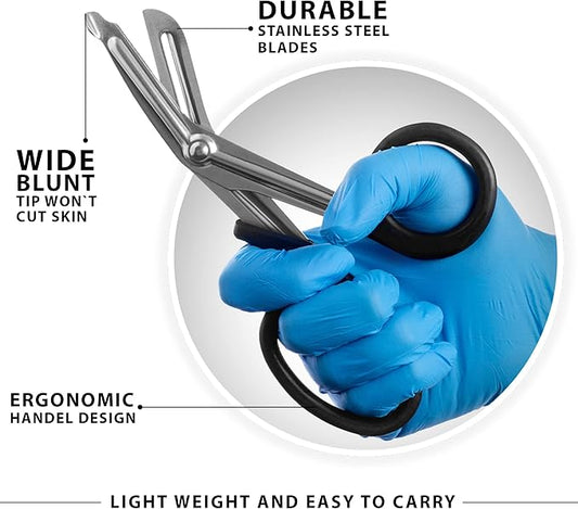 SURGICAL ONLINE 20 Pack EMT Trauma Shears - Multi-Color, Stainless Steel Medical Scissors for EMS, Nurses, Police & Firefighters - Durable & Sharp