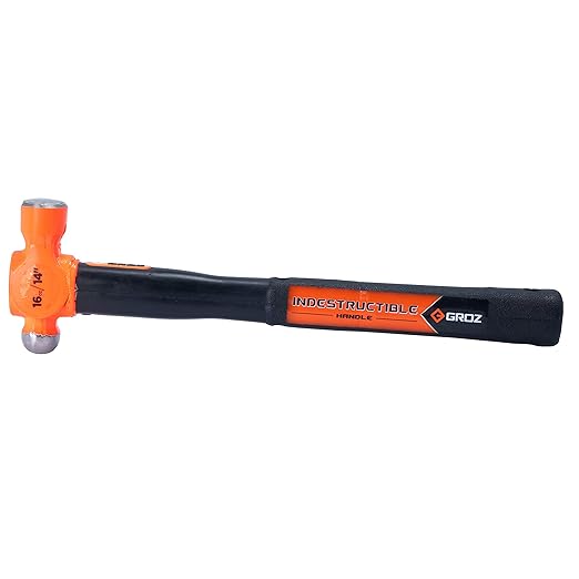 Groz 34538 14" Indestructible Ball Pein Hammer, 16 oz