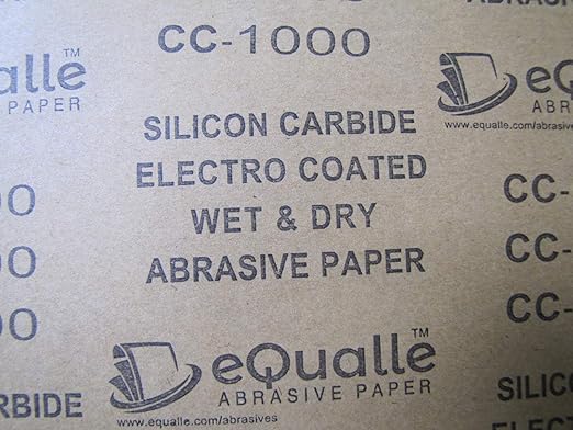 1000 Grit Sandpaper Sheets 25 Pack 9x11 in Coarse Silicon Carbide Sandpaper Surface Preparation Wood Metal Paint Stripping Automotive Sanding Lija para Autos Rust Removal Woodworking