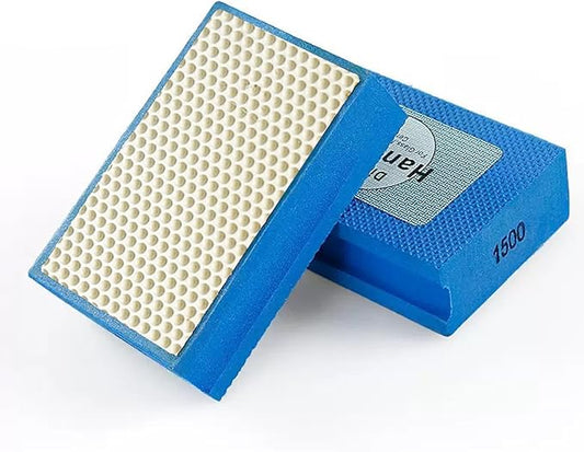 1500 Grit Diamond Polishing Sanding Block for Granite Marble Glass - Handheld Grinding Pad