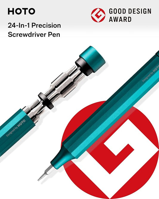 HOTO 3PCS 24 in 1 Multi Bit Mini Screwdriver Set Magnetic, Manual Precision Screwdriver Set, EDC Pen Screwdriver for Eyeglasses, Electronics, Watches, Phones, Laptops, Cameras