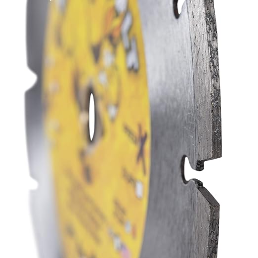 Delta Diamond Kick-Asphalt 7 Inch Diamond Blade, Segmented, Wet/Dry Cutting Asphalt, Green Concete, Masonry Block, and Similar Materials (7")