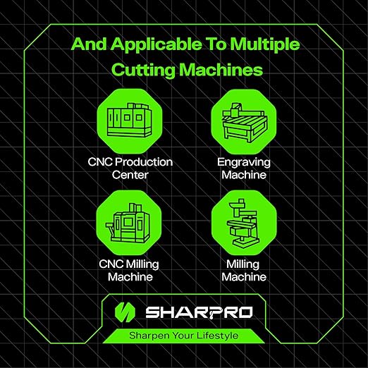 1/8 Upcut CNC Bit, 1/8 Inch Router Bit , Spiral Upcut Router Bits, 1'' CL. 2-1/4'' OVL. Carbide Upcut CNC Router Bits, Ideal for Wood Inlay, Plunge Plastic