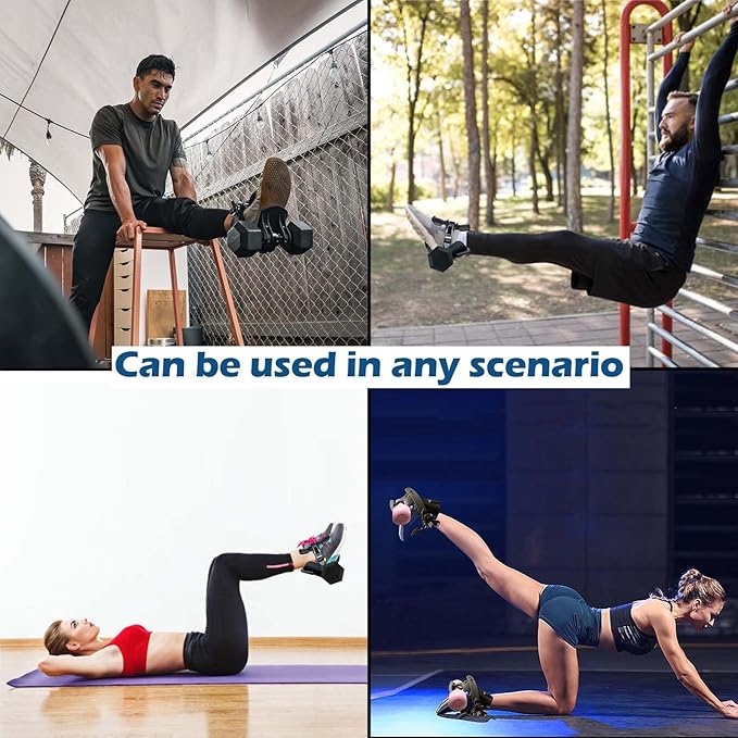 Foot Dumbbell Attachment, Dumbbell Weights for Legs Holder, Weight Training for Legs, Adjustable??-120 lbs, Leg&Core&All Around Workout, Left/Right Foot