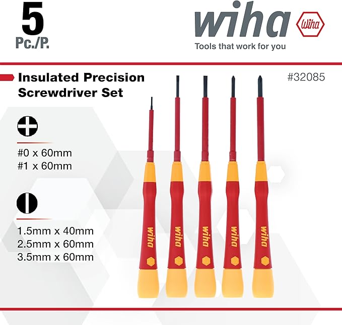 Insulated PicoFinish Slotted Set, 5 Piece