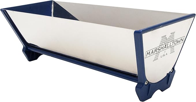 MARSHALLTOWN Grabber Pans, 12 Inch Size, Rounded Bottom, Durable Plastic End Caps, Leak Proof, GP478
