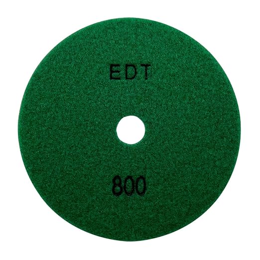 7" High Performance Dry Stone/Concrete Polishing Pads, 1.5mm Segment Height, Honeycomb Style, 800 Grit