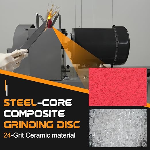 Upgrade 9" Disc Grinder Compatible with RBG 934, 950 Grinders, Fit for RBG 981 Orange Fast Grinder Disc, Replace 9" Lawn Mower Blade Sharpener Disc, 9" x 1/4" x 5/8"
