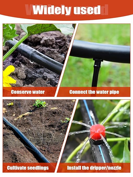 Kalolary 2Pcs Drip Irrigation Hole Punch - Drip Tubing Hole Punch Tool for 16/20/25/32mm PE Pipes and Emitter Insertion, Orange Drip Irrigation Pipe Hand Punch for Garden/Farm Irrigation Systems