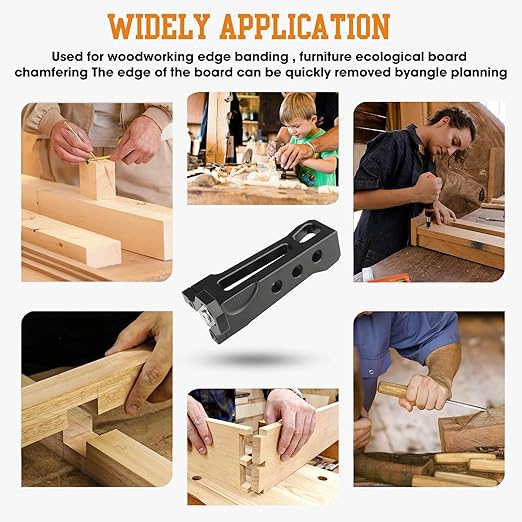 Professional Edge Banding Trimmer Kit - Adjustable Edge Banding Trimmer,veneers,with Tungsten Blades for Flush Trim, Chamfer & Rounded Edges on Wood, PVC & Veneer