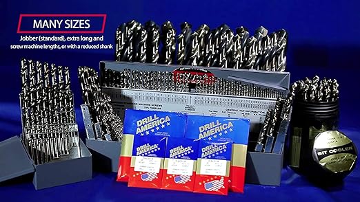 Drill America - DWD29J-CO-PC 29 Piece M35 Cobalt Drill Bit Set in Round Case (1/16" - 1/2" X 64ths), DWDCO Series
