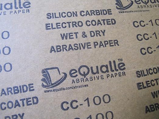 100 Grit Sandpaper Sheets 25 Pack 9x11 in ??Coarse Silicon Carbide for Smoothing Rough Surfaces, Paint Sanding, Rust Removal ??Lija Grano 100 para Carpinter챠a y Metal, Resistente y Precisa